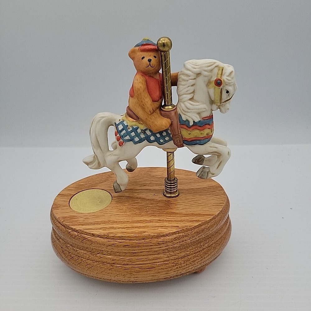Carousel Memories Willitts Designs My Favorite Things Musical Teddy Bear Horse